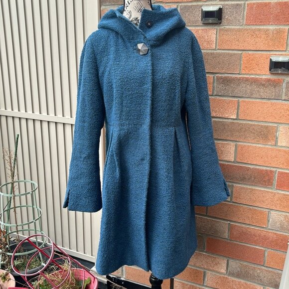 Mouche Blue Trench Coat Italian Made - Picture 1 of 10